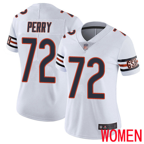 Chicago Bears Limited White Women William Perry Road Jersey NFL Football #72 Vapor Untouchable